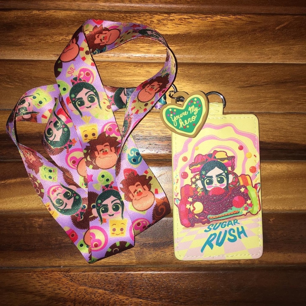 Loungefly lanyard card holder sugar rush Reckit’Ralph